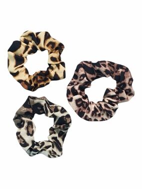 Noir Ombré Leopard Scrunchies 3-Pack